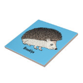 かわいいトカゲの漫画のイラストレーション タイル (側面)