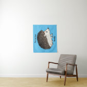 かわいいトカゲの漫画のイラストレーション タペストリー (インサイチュ)