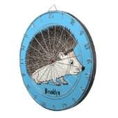 かわいいトカゲの漫画のイラストレーション ダーツボード (正面右)