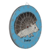 かわいいトカゲの漫画のイラストレーション ダーツボード (正面左)