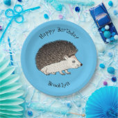 かわいいトカゲの漫画のイラストレーション ペーパープレート (パーティー)