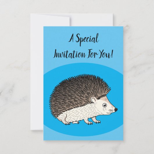 かわいいトカゲの漫画のイラストレーション 招待状 (裏面)