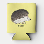 かわいいトカゲの漫画のイラストレーション 缶クーラー (正面)