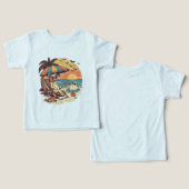 かわいいトドラーTシャツ (デザイン正面&裏面)