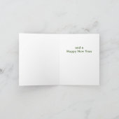 かわいいトナカイおもしろいのクリスマス シーズンカード (内部)