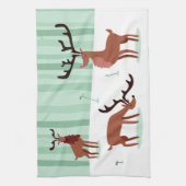 かわいいトナカイのキッチンタオル キッチンタオル (縦)