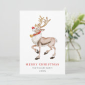 かわいいトナカイのクリスマスカード シーズンカード (スタンド正面)