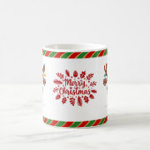 かわいいトナカイのクリスマスキッズホットチョコレート コーヒーマグカップ (中央)