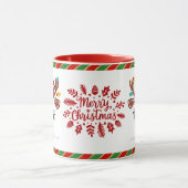 かわいいトナカイのクリスマスキッズホットチョコレート マグカップ (中央)