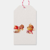 かわいいトナカイのクリスマスギフトタグ | 宛先＆差出人 ギフトタグ (裏面)