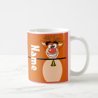 かわいいトナカイのクリスマスホリデーコーヒーティーマグカップ コーヒーマグカップ