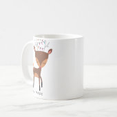 かわいいトナカイのクリスマスライトマグ コーヒーマグカップ (正面左)