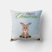 かわいいトナカイのクリスマス枕 クッション (裏面)