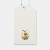 かわいいトナカイのクリスマス ギフトタグ (裏面)