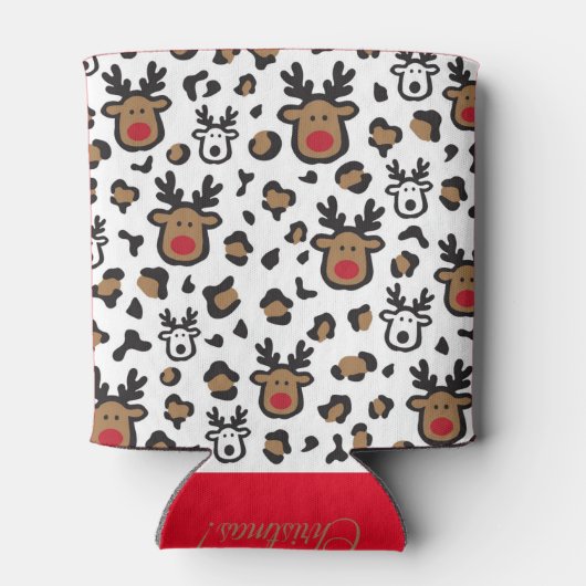 かわいいトナカイのクリスマス 缶クーラー (裏面)