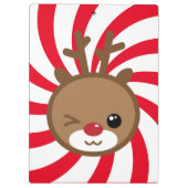 かわいいトナカイのクリップボード クリップボード (裏面)