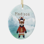 かわいいトナカイのセーター セラミックオーナメント (右)