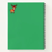 かわいいトナカイのノート ノートブック (裏面)