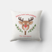 かわいいトナカイのピクルボール クッション (裏面)
