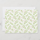 かわいいトナカイのホリデーパジャマパーティー招待状 招待状 (裏面)