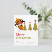 かわいいトナカイのメリークリスマスカード シーズンカード (スタンド正面)