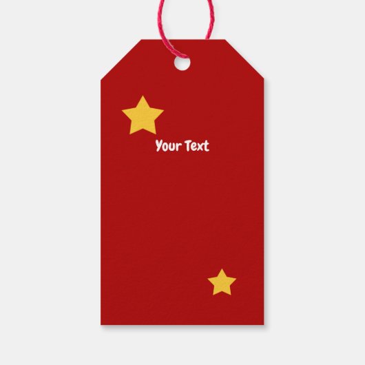 かわいいトナカイのメリークリスマス ギフトタグ (裏面)