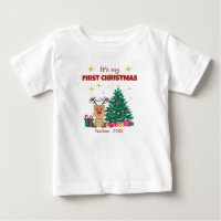 かわいいトナカイの初めてのクリスマス