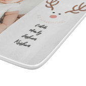 かわいいトナカイの家族の名カスタム前のカッティングボード カッティングボード (角)