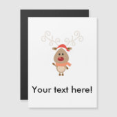 かわいいトナカイの漫画 (正面/裏面)