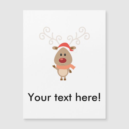 かわいいトナカイの漫画 (正面)