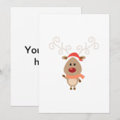 かわいいトナカイの漫画 (正面/裏面)