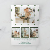 かわいいトナカイの4枚写真カード シーズンカード (内部)