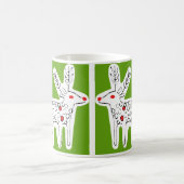 かわいいトナカイキスグリーン コーヒーマグカップ (中央)