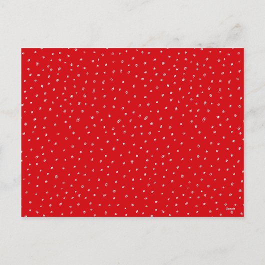 かわいいトナカイフローラクリスマスリースファミリー シーズンポストカード (裏面)