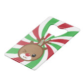 かわいいトナカイボトルオープナー クレジットカード栓抜き (正面アングル)