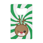 かわいいトナカイボトルオープナー クレジットカード栓抜き (正面)