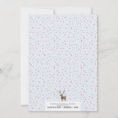 かわいいトナカイ柄 パステルブルーまたはオーダーメイドカラー シーズンカード (裏面)