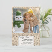 かわいいトナカイ模様のアーストーンまたはカスタムカラー シーズンカード (スタンド正面)