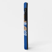 かわいいトナカイ漫画クリスマスおもしろいブルー Case-Mate iPhoneケース (裏面/左)