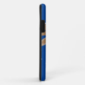 かわいいトナカイ漫画クリスマスおもしろいブルー Case-Mate iPhoneケース (裏面/右)