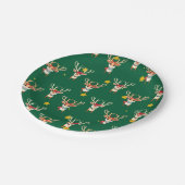 かわいいトナカイ紙プレート ペーパープレート (アングル)