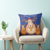 かわいいトナカイ装飾用クッション クッション (椅子)