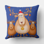 かわいいトナカイ装飾用クッション クッション (裏面)