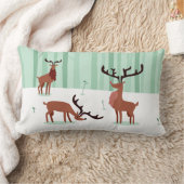 かわいいトナカイ装飾用クッション ランバークッション (ブランケット)