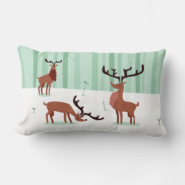 かわいいトナカイ装飾用クッション ランバークッション