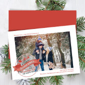 かわいいトナカイ1枚の写真クリスマス シーズンカード