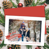 かわいいトナカイ1枚の写真クリスマス シーズンカード