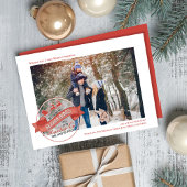 かわいいトナカイ1枚の写真クリスマス シーズンカード