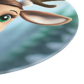 かわいいトナカイ カッティングボード (角)