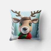 かわいいトナカイ クッション (裏面)
